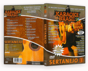 KARAOKE BRASIL SERTANEJO VOL.3 DVD-R AUTORADO 2025